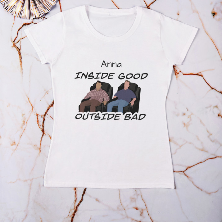 Inside good - T-Shirt mit Aufdruck für Damen
